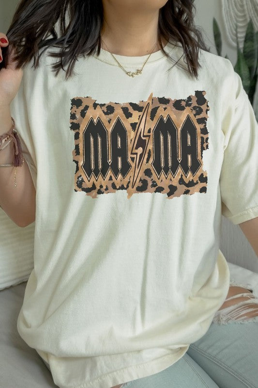 Mama Leopard Oversized Graphic Tee